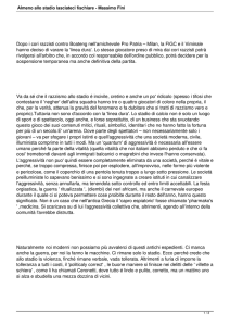 Almeno allo stadio lasciateci fischiare