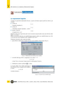 Laboratorio - Le espressioni logiche