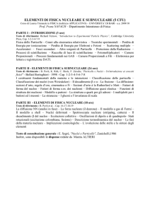 Programma - Dipartimento Interateneo di Fisica
