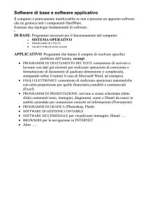 Software di base e software applicativo