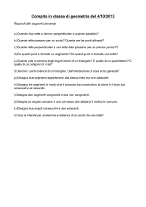Compito in classe di geometria del 4/10/2013