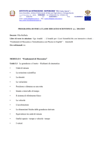 Fisica - Istituto Superiore Sorgono