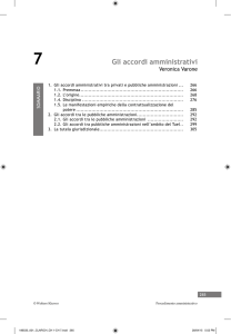 Gli accordi amministrativi