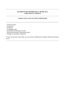 elementi di informatica musicale