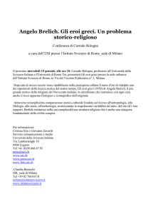 Angelo Brelich. Gli eroi greci.