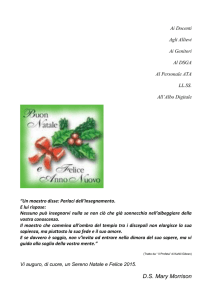 Agli insegnanti del I Circolo Didattico di Solofra