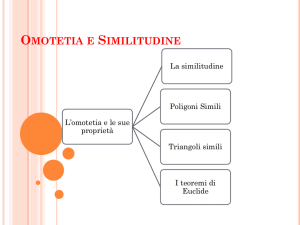 Omotetia e Similitudine
