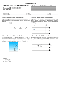 MODULO DI ELETTROMAGNETISMO Esame del 22