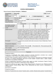 Scheda Insegnamento_Agrosì - Scienze Geologiche
