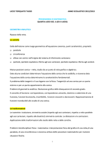 programma di matematica ii a
