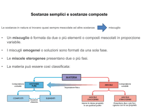 Sostanze semplici e sostanze composte