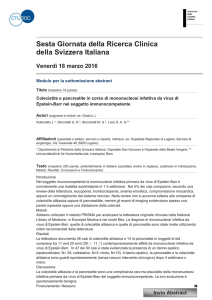 Kottanattu L. Colecistite e pancreatite in corso di mononucleosi