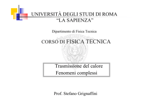Trasmissione del calore fenomeni complessi