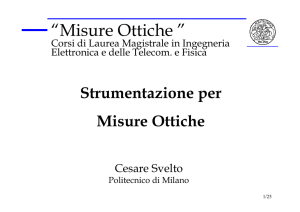 “Misure Ottiche ” Misure Ottiche