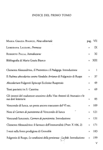 indice del primo tomo