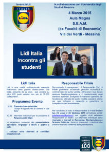 Locandina LIDL ITALIA 04 03 2015 Messina