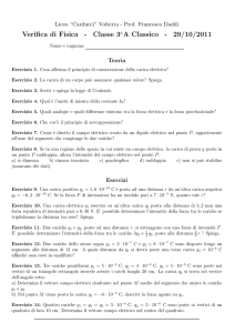 Verifica di Fisica 3A
