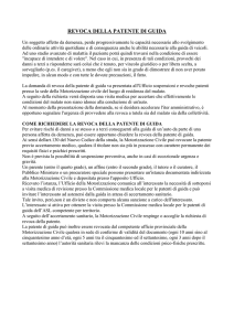 revoca della patente di guida