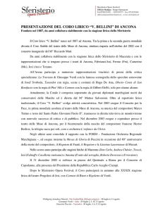 presentazione del coro lirico “v. bellini” di ancona