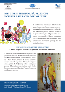 RITI CINESI. SPIRITUALITÀ, RELIGIONI E CULTURE SULLA VIA
