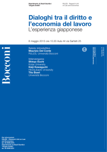 L`esperienza giapponese