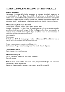 dieta diverticolosi e stipsi