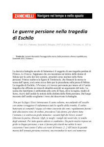 Le guerre persiane nella tragedia di Eschilo - Dizionari più