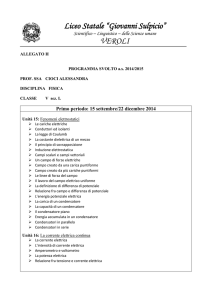 programma svolto 5 L fisica prof.ssa A. Cioci