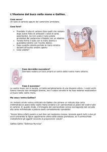 L`illusione del buco nella mano e Galileo
