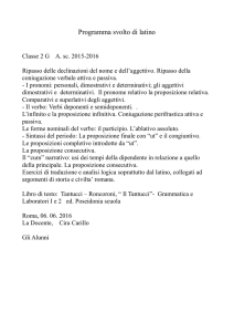 Programma svolto di latino