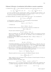 Polinomi di Hermite ed autofunzioni dell`oscillatore armonico