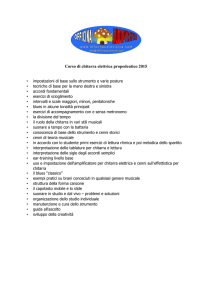 Corso di chitarra elettrica propedeutico 2015