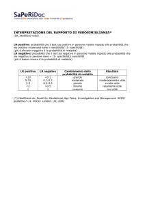 Interpretazione del rapporto di verosimiglianza
