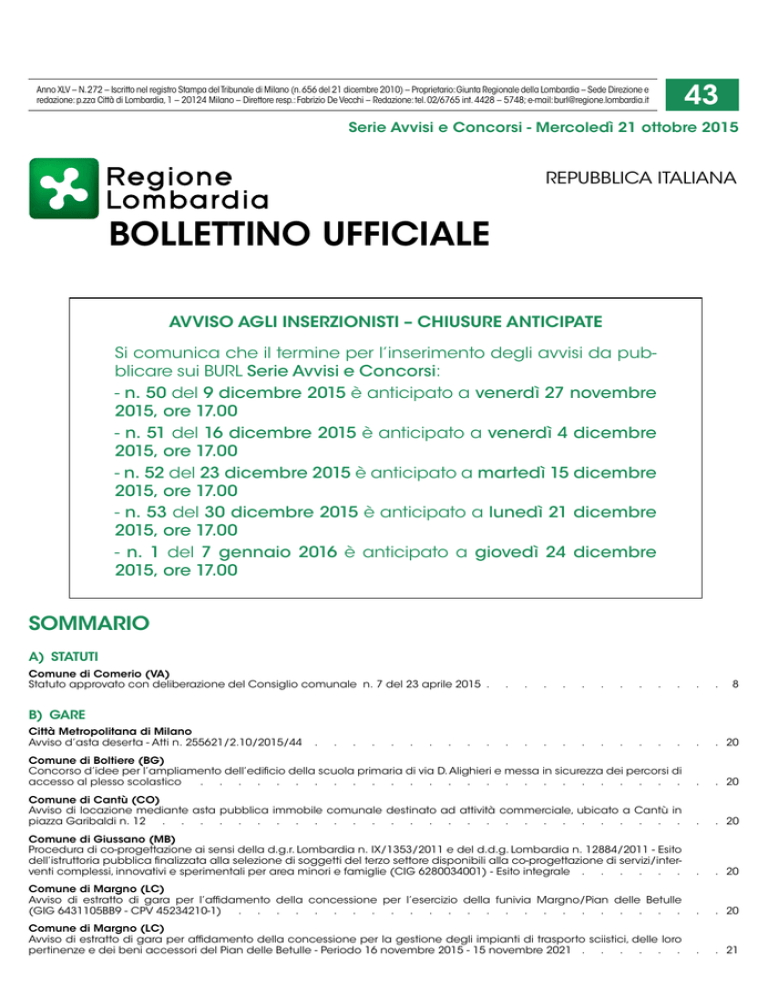 Bollettino Ufficiale