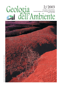 Geologia dell`Ambiente