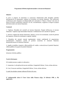 Programma del corso