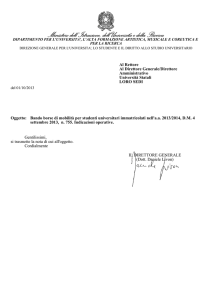 Al Rettore Al Direttore Generale/Direttore Amministrativo Università