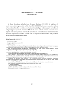 V In diretta dipendenza dall`utilitarismo di Jeremy Bentham (1748