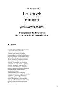 Lo shock primario - Il De Marchi Pensiero