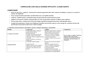 curriculum liceo delle scienze applicate