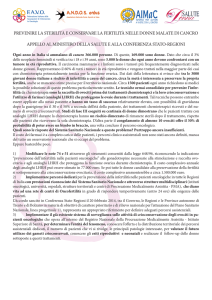 Scarica l`appello al Ministero della Salute e alla Conferenza