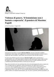 Violenza di genere, `il femminismo non è bastato a superarla`. Il
