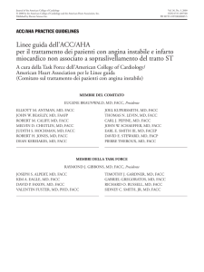 Linee guida dell`ACC/AHA per il trattamento dei pazienti con angina