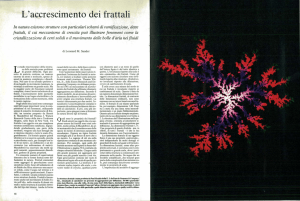 L`accrescimento dei frattali