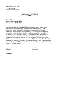 1A-ITT, CHIMICA, Prof Consoli Marco