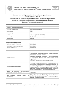 Chimica organica applicata A.A. 2014-2015
