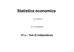 Test di indipendenza