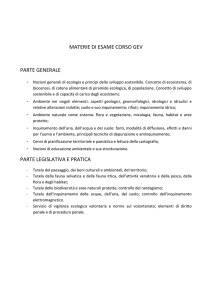 MATERIE DI ESAME CORSO GEV PARTE GENERALE PARTE