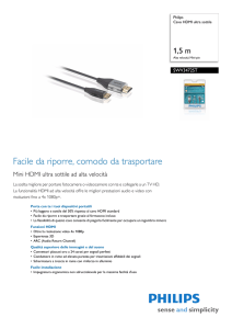 SWV3472ST/10 Philips Cavo HDMI ultra sottile