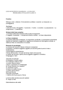 AS2014-2015 PROGRAMMA D`ITALIANO CLASSE IE Fonetica